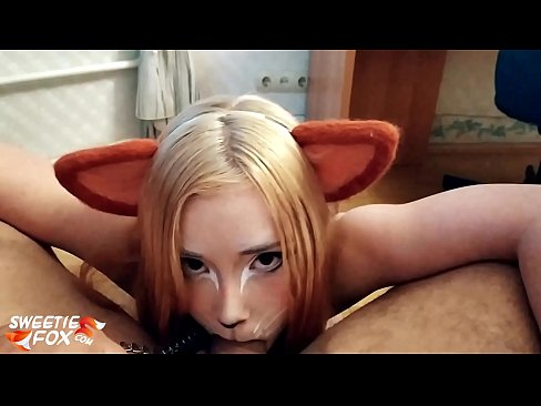 ❤️ Kitsune د هغې په خوله کې ډیک او کم تیر کړ ☑  جنس